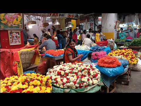 City Flower Market | City Market | KR Market Bangalore #flowermarket #flowers #flower #market