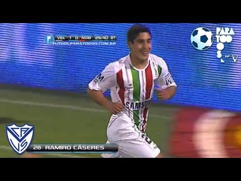 Gol Cáseres. Vélez 2 Newell´s 0. Torneo Inicial 2013. Fecha 6. Fútbol Para Todos.