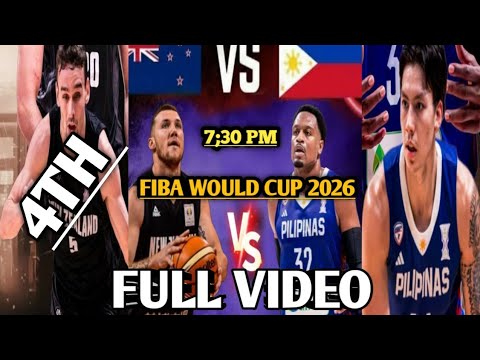 NEW ZEALAND  VS GILAS PHILIPPINES GAME TODAY LIVE 4TH QUARTER MUNTIKAN PA ANG NEW ZEALAND KINANAWA