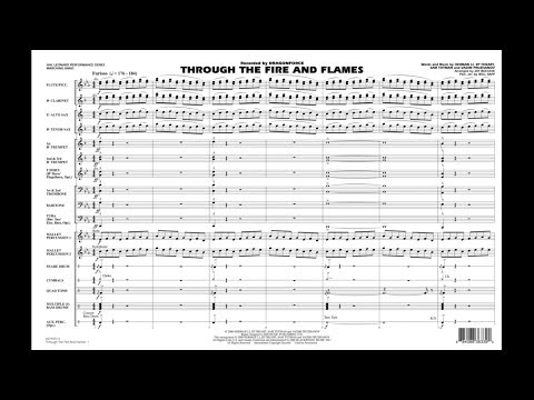 Through the Fire and Flames arranged by Jay Bocook
