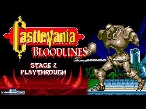 Atlantis Shrine, Greece - Castlevania Bloodlines - Sega Genesis / Mega Drive (1994) - Stage 2