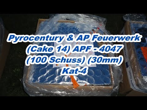 Pyrocentury & APF - 4047 (100 Schuss) (30mm) (Kat-) (Neuheit 2018) Kein Muster!