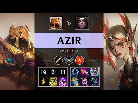 Azir Mid vs LeBlanc - VN Challenger Patch 25.07