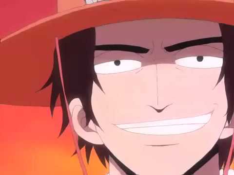 One Piece-Ace says goodbye to Straw Hat crew