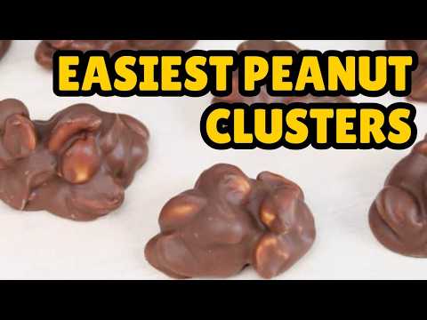 Super Easy Peanut Clusters - No Bake Christmas Candy - Only 4 Ingredients Needed!