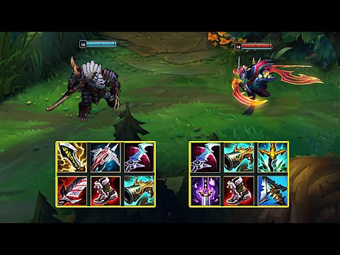 NEW RENGAR vs KHA'ZIX FULL BUILD FIGHTS - League of Legends