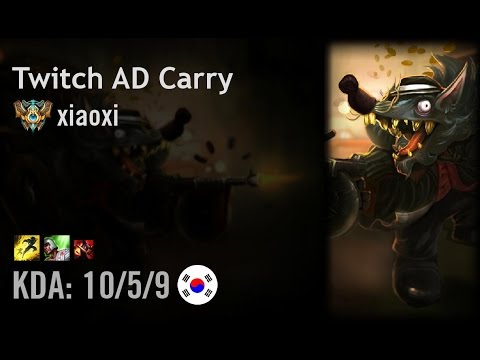 Twitch AD Carry vs Ezreal - xiaoxi - KR Challenger Path 6.5