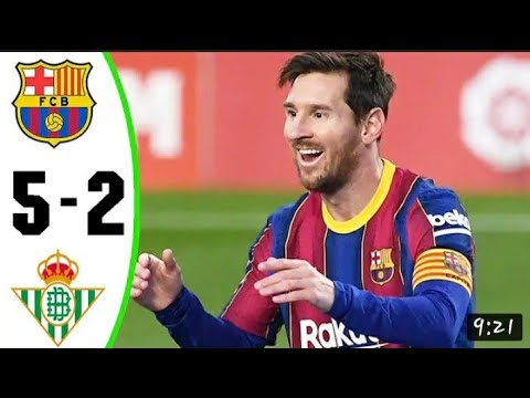 Barcelona Vs Real Betis Full Match Highlights (5-2)