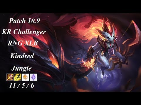 RNG XLB - Kindred Jungle vs Graves - KR Challenger 1265 LP - Patch 10.9