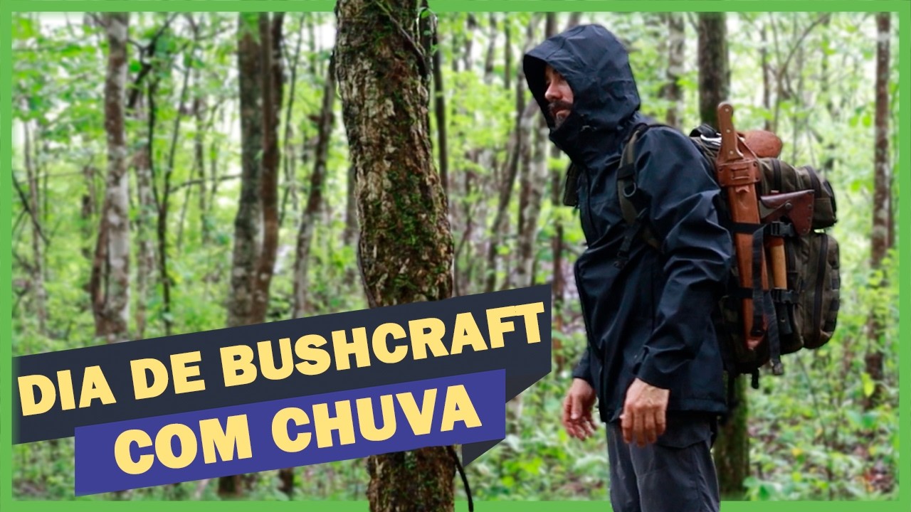 Montando meu novo kit fogo em um dia de muita chuva - No Mato Ep. 8