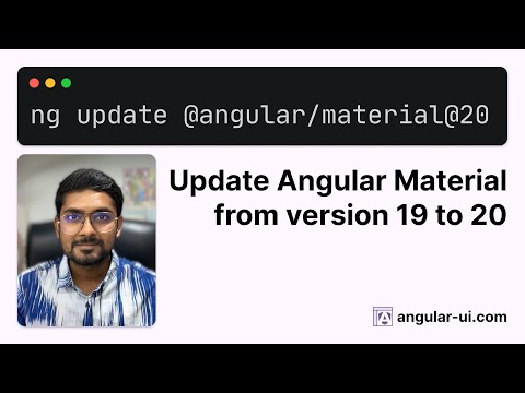Update Angular Material 19 To 20 Angular Ui Com Angular Coding Angular20 Angularmaterial