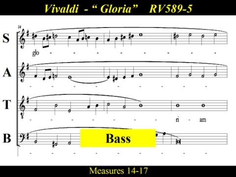 Vivaldi - Gloria - RV589 - 5 Propter Magnam Gloria - Bass