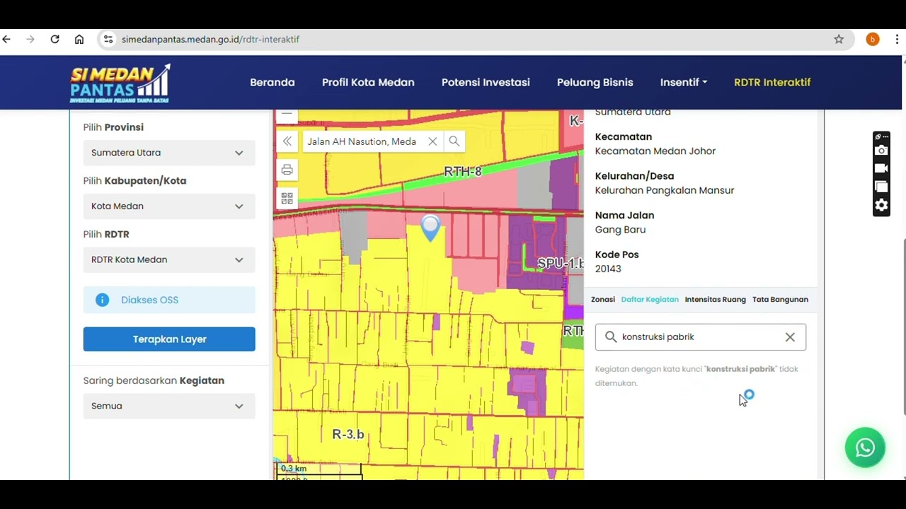 Tutorial Penggunaan RDTR Interaktif Kota Medan