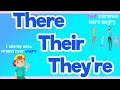 There, Their, and They're SONG! | Homophones Song | When to Use
