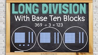 Long Division Using Base Ten Blocks Equal Sharing Strategy