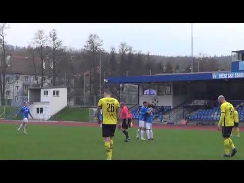 Gool Míra Hojda 43.min. v utkání Jiskra B - Lhota 4:0