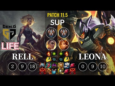 GEN Life Rell vs Leona Sup - KR Patch 11.5