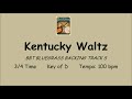 The Kentucky Waltz - bluegrass backing track