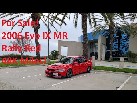 For Sale: 2006 Mitsubishi Lancer Evolution IX MR - Rally Red, 48k miles