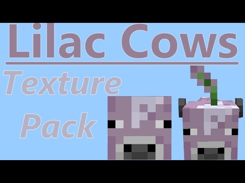 Lilac Cows Minecraft Texture Pack Showcase + Download