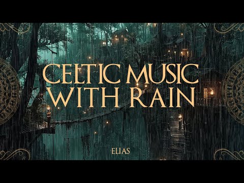 Rain in a deep forest goblin city, fantasy,slum | Celtic Music for Sleep, Relax with Rain ????