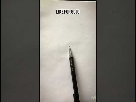 Drawing gojo || Jujutsukaisen character drawing || #animedrawing​ #anime​ #art​ #gojo