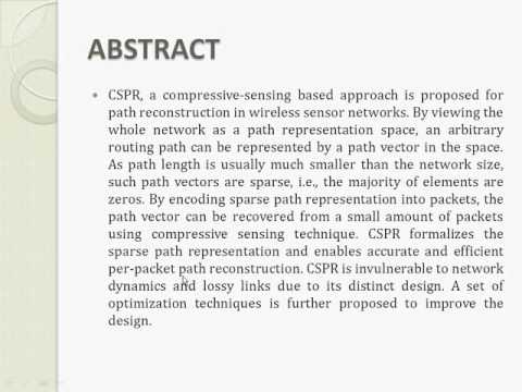 Path Reconstruction in Dynamic Wireless Sensor Networks Using Compressive Sensing
