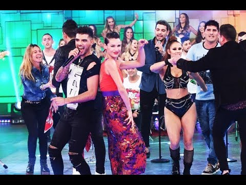 Trulalá, la banda de cuarteto de Tyago Griffo tocó en la pista de Showmatch