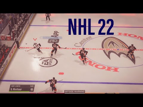 NHL 22: Arizona Coyote vs Anaheim Ducks gameplay no commentary