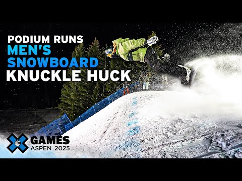 Men’s Snowboard Knuckle Huck: Top 3 Medal Runs | X Games Aspen 2025