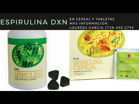 Salud con Espirulina Cereal y Tabletas DXN - NY Estados Unidos 718-490-2799