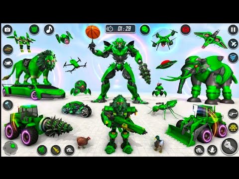 Multi Animals Robot Car Dragon Transform Game - Android GamePaly