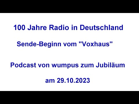 100 years broadcast in Germany