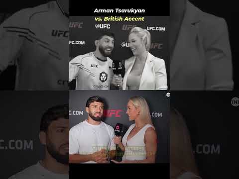 Arman Tsarukyan vs. British Accent #MMA #UFC #armantsarukyan #fighter #shorts #UFC311