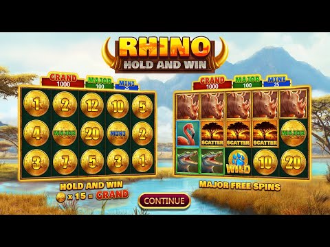 Rhino Hold And Win gameplay video