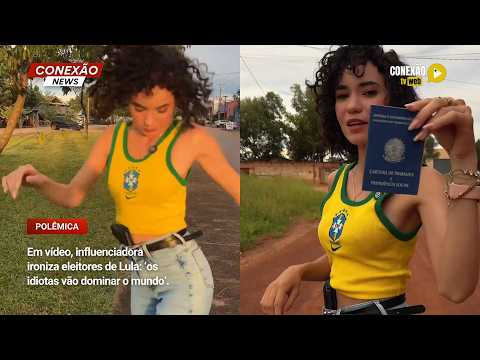 Vídeo: Em vídeo, influenciadora ironiza eleitores de Lula: ‘os idiotas vão dominar o mundo’.