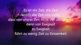 Keine Zeit- T Bendzko (Lyrics)