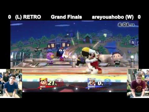 SMYS5 - RETRO (Ness) vs areyouahobo (Mario, Sheik, Fox, C Falcon) - Grand Finals - SSB4 Wii U