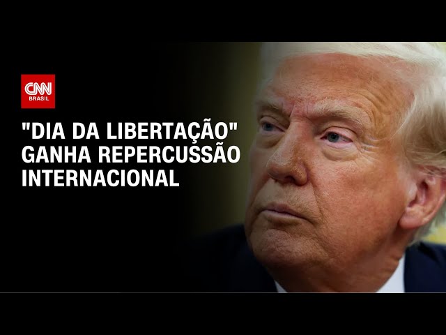 Jornais do mundo todo anunciam tarifaço de Trump | LIVE CNN