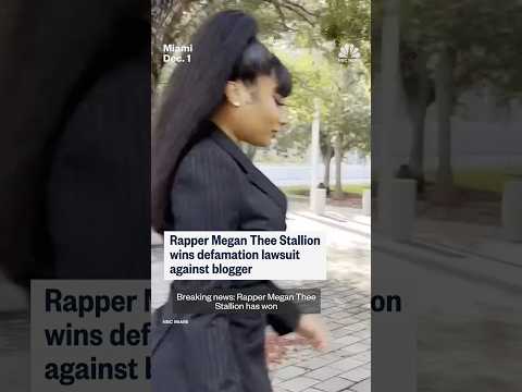 Rapper Megan Thee Stallion wins defamation lawsuit against blogger