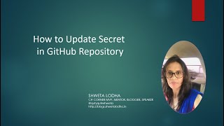 How to Update Secret in GitHub Repository