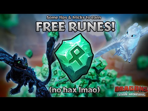 Some Tips & Tricks to earn FREE Runes (no hax tho i promise lol) | Dragons: Titan Uprising