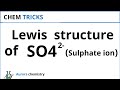 How to write BEST LEWIS STRUCTURE of SO4 2- ( Sulphate ) ion?