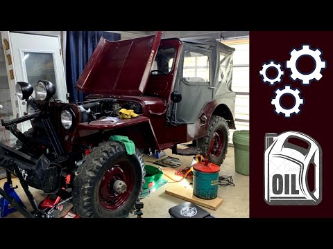 CJ2A: Changing the fluids. Engine L134, Transmission T90, D18 Transfer Case, Differential Dana 25