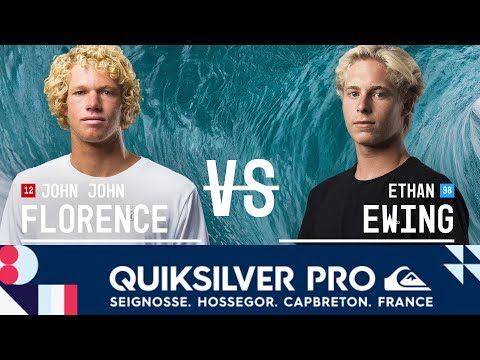 John John Florence vs. Ethan Ewing - Round Three, Heat 7 - Quiksilver Pro France 2017