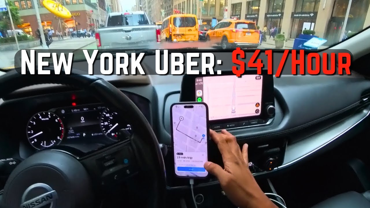 POV: What a Whole Day of Uber Driving Looks Like in New York City on Friday With real Earnings! 🚕💰￼