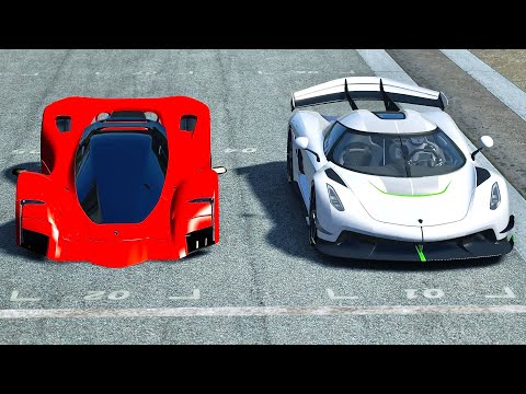 Ferrari Marte 2050 Concept vs Koenigsegg Jesko at Highlands