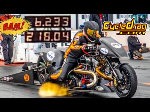 FULL EVENT! HOW YOUNG RACER STUNNED FANS W/ MIND BLOWING TOP FUEL SUPER TWIN DRAG BIKE PERFORMANCE!