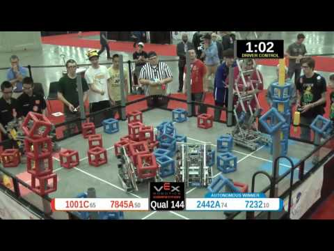 2015 VRC Sci Q144 - 1001C 7845A vs 2442A 7232 - 29 to 70 - VEX Worlds 2015 - Science Division
