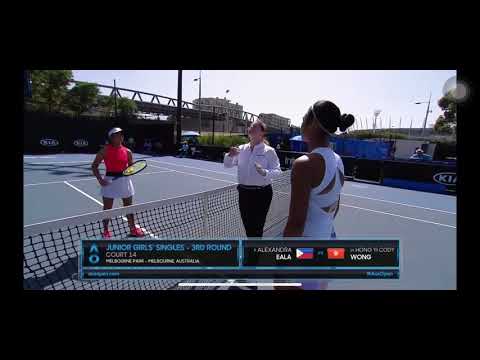 Alex Eala (PHI) vs. Wong Hong yi Cody (HKG) Australian Open 2020 3R